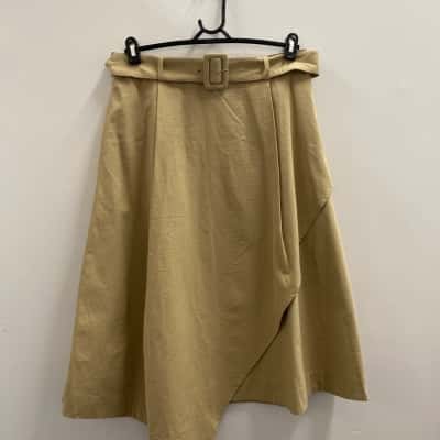 Zoe Kratzmann Womens  Size 2 A-Line Skirt Beige 