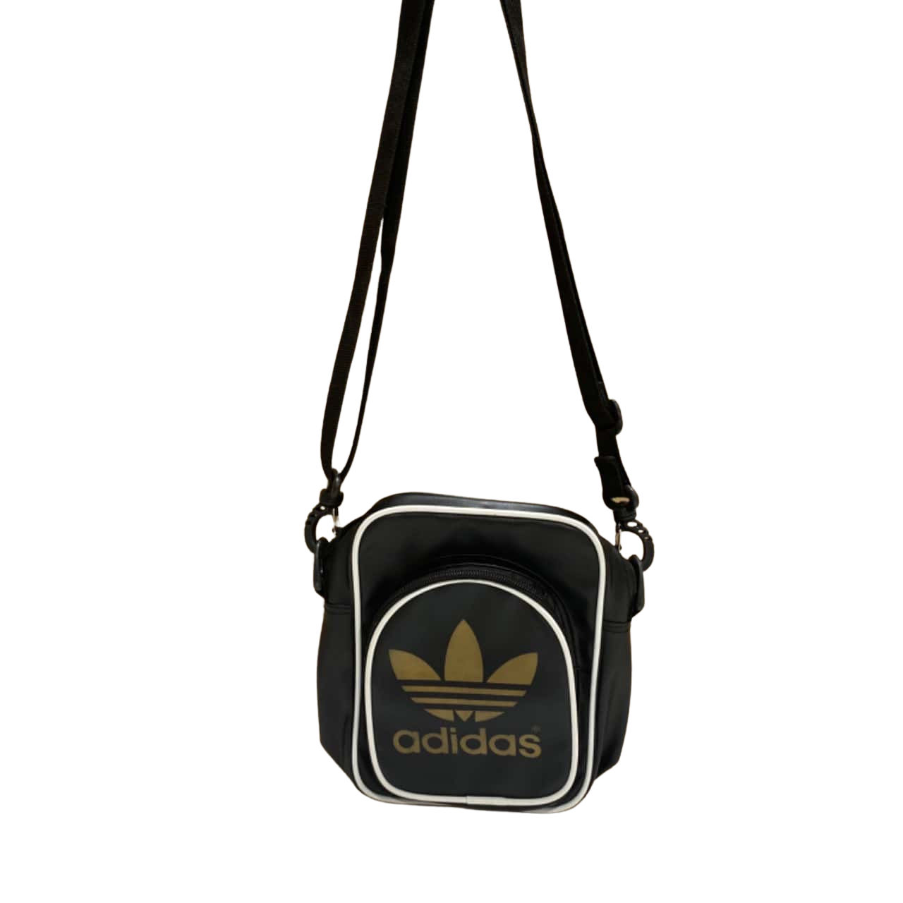 Adidas Unisex Cross Body Bag Black / Gold (s)
