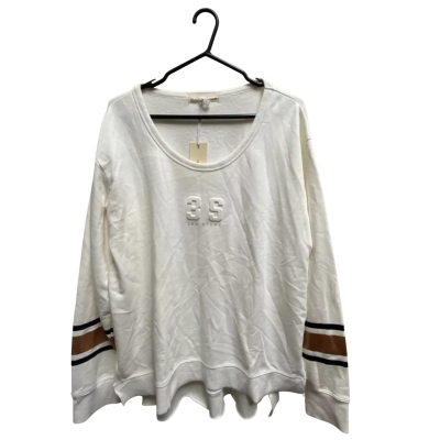 3rd story Womens  Size XL Sweatshirt white/ Black  / Gold