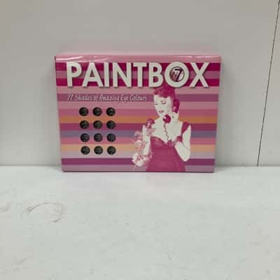 W7 Paint Box Cosmetics 77 Shades Of Eyeshadow NEW