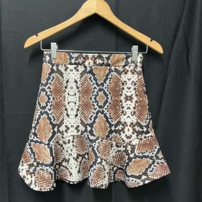 Nasty Gal Womens  Size 10 Animal print skirt