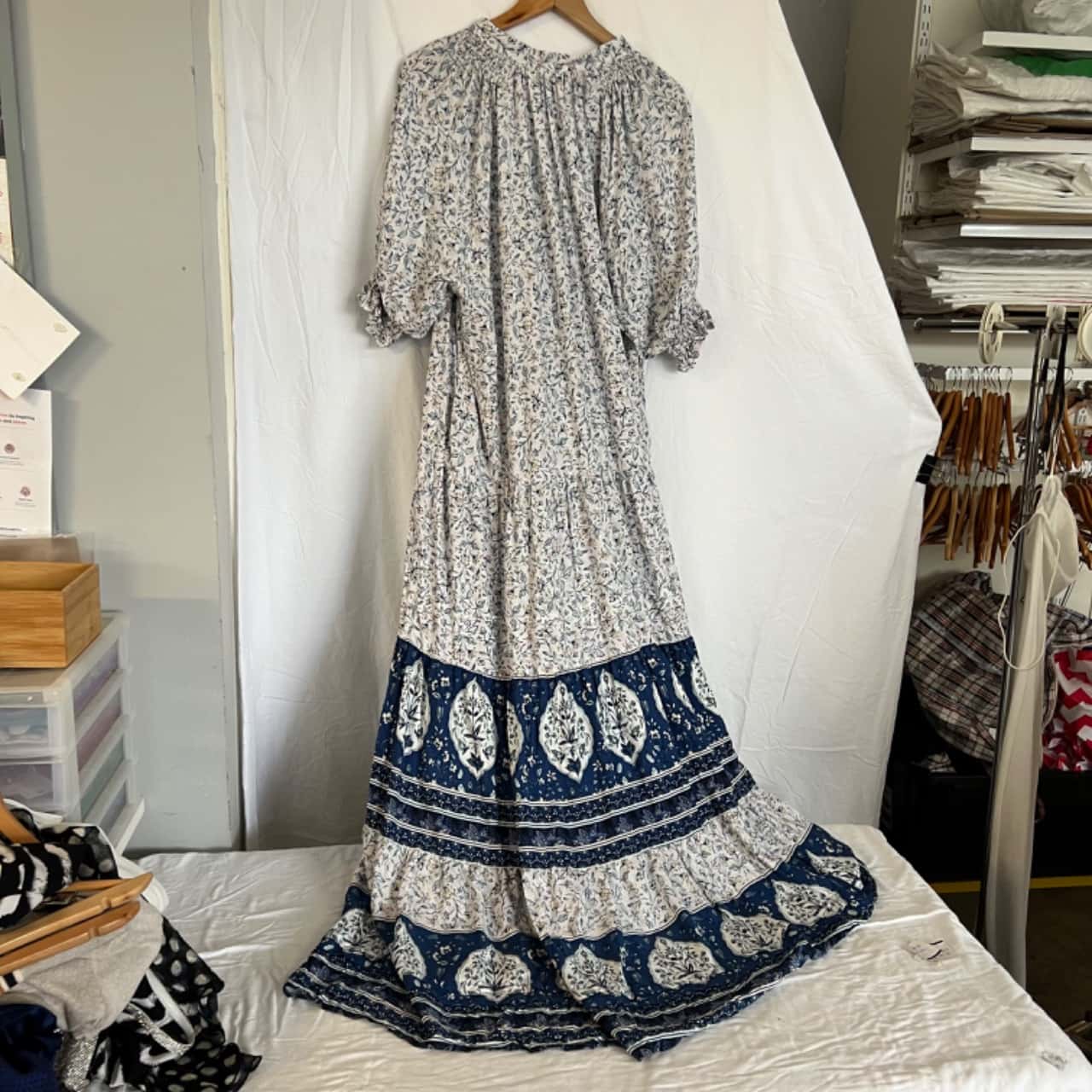 Jaase Alannah Maxi in Santorini Print XS RRP $99(s)
