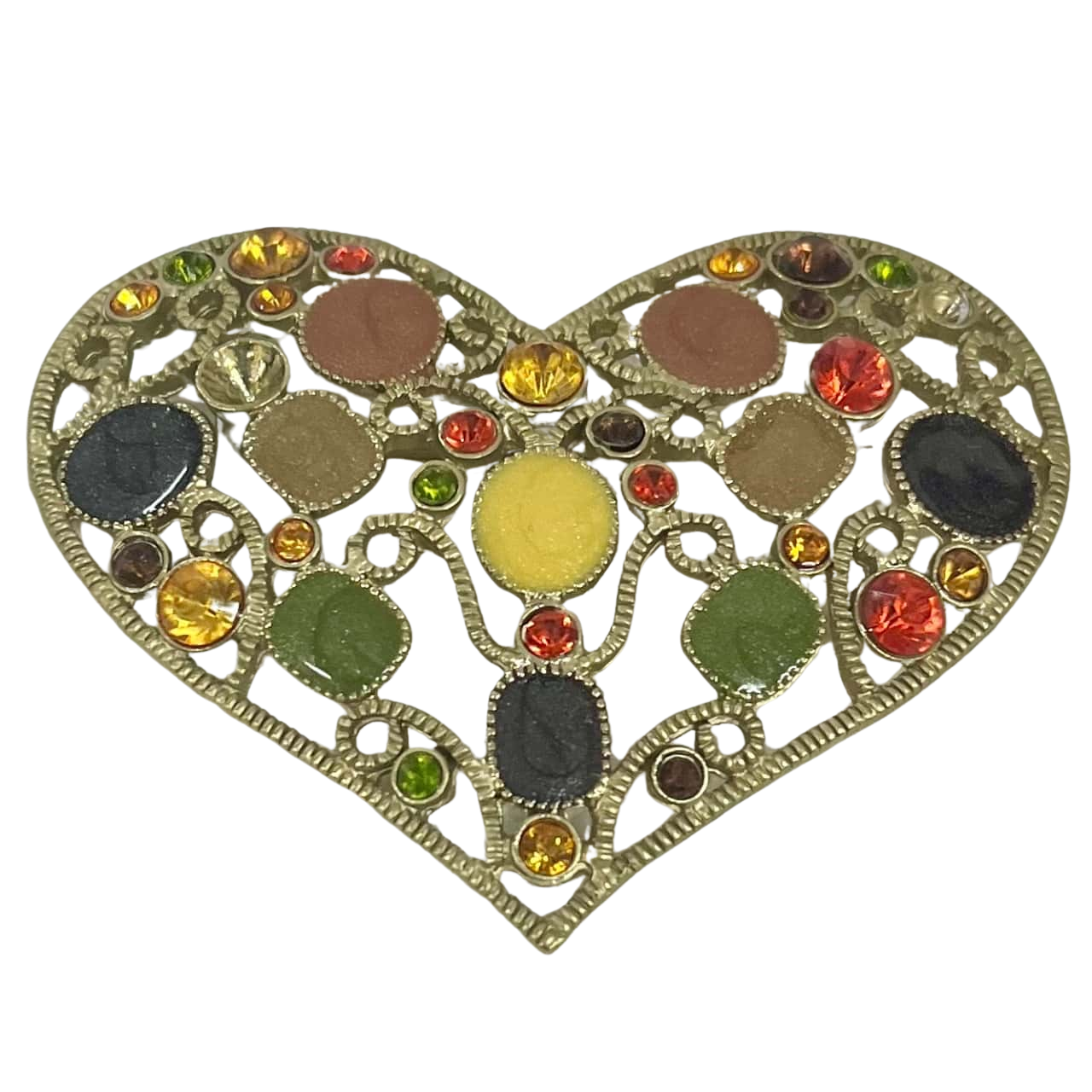 Multicoloured Love Heart Brooch(s)
