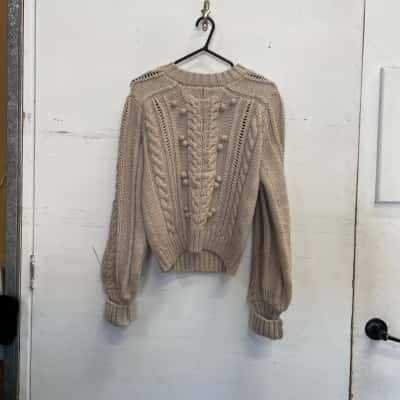 Magali Pascal Mens  Size M Crew Neck Jumper Cream 