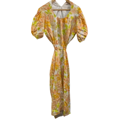 AERE Womens  Size 12 Floral / Orange / Yellow Dress