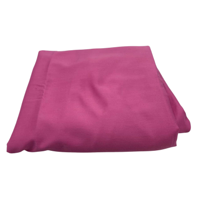 Cotton mix (gaberdine/sateen?) fabric.  265 x 125 cm approx.  Doll pink.