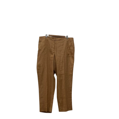 Jacqui-E Womens  Size 18 Casual Pants Brown 