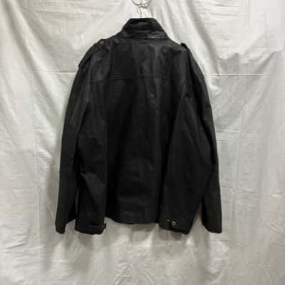 Boston the tailoring Mens Size XXL Leather Suede Jacket Black  