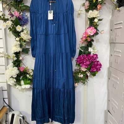 Belle & Bloom Womens  Size S Maxi Dress Blue 