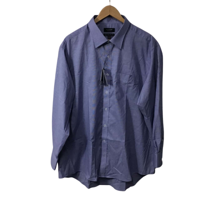 Ganton Mens Size 46 Blue / White Checked Long Sleeve Shirt (new)