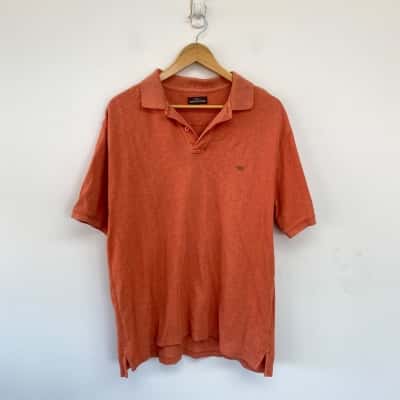 Rodd & Gunn Orange Short Sleeve Polo Shirt Size XL  