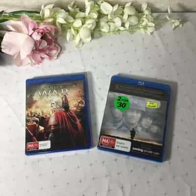God of War & Saving Private Ryan MA 15+ Restricted Blu-ray DVV (new)