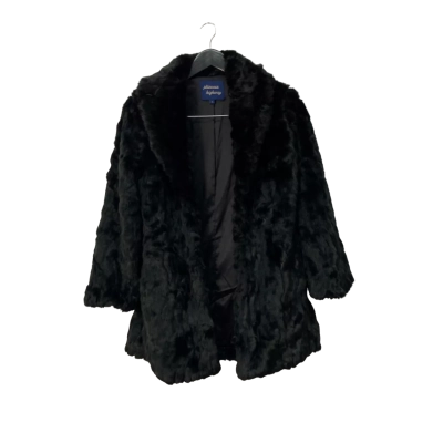 Princess Highway Womens faux  Fur Coat Size S Black  