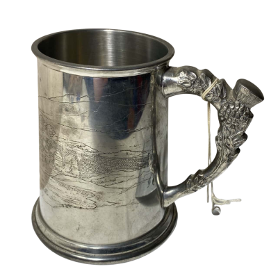 Pewter Tankard Silbersmith Cup 12 cm High 8 cm Diameter 
