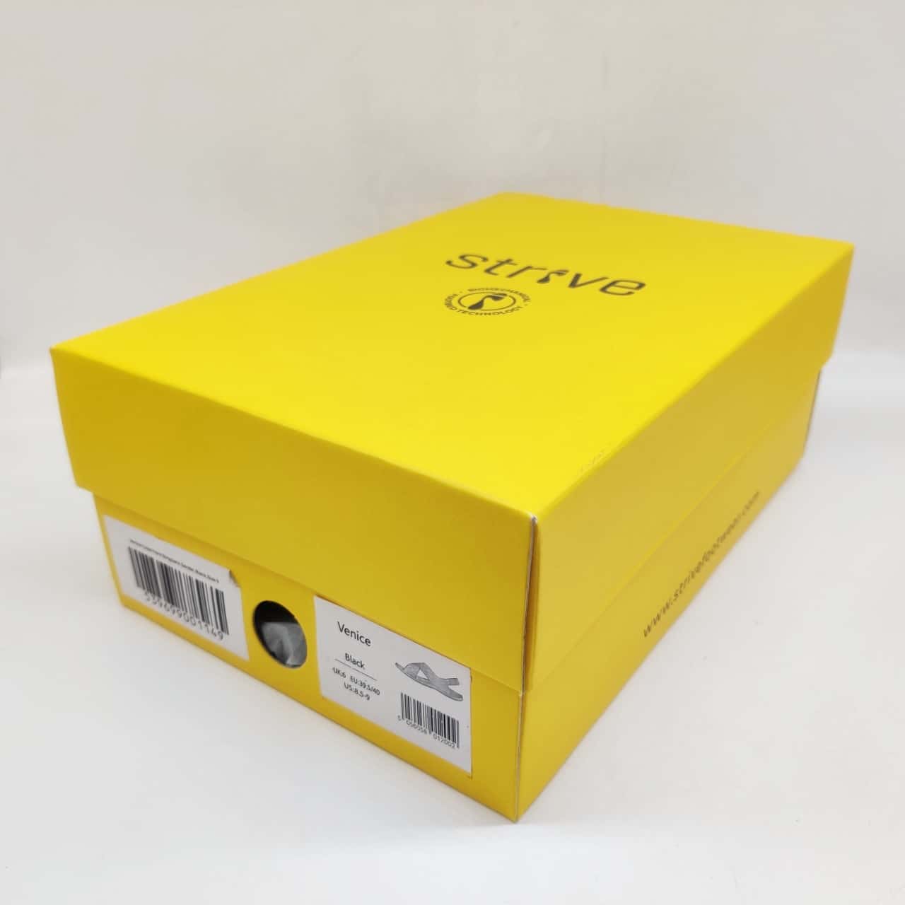 Womens Strive Footwear Venice Cross Front Slingback Black Sandal 39.5