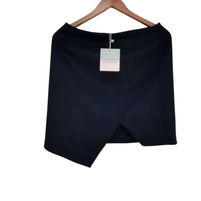 NEW Jillian Boustred Navy Blue Mini Skirt - L