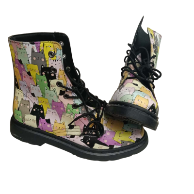 Offbeat Sweetie Unisex Boots Kitten Pattern size 44 (EU)