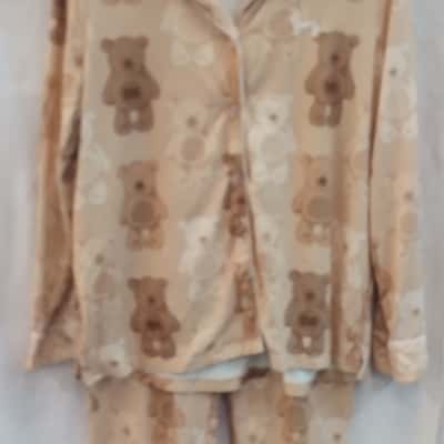 Peter Alexander Womens  Size M Pyjamas Beige / Brown/ Bears
