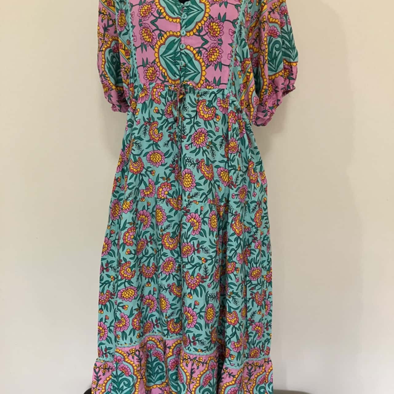 knee length dresses for ladies River Moss Boho Maxi Dress Woodland Gatherer Shop Australia BNPL Humm