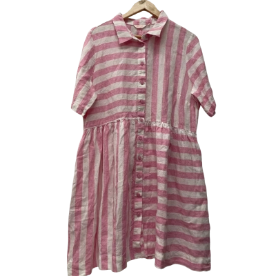 Gorman Womens  Size 16 Casual Dress Pink  / White 