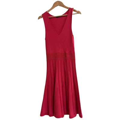 Portmans Womens  Size M Pleated Dress Coral / Red 