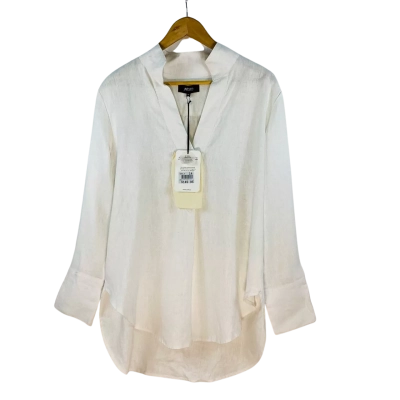Motto - White Linen Blogger Shirt (Size 14)