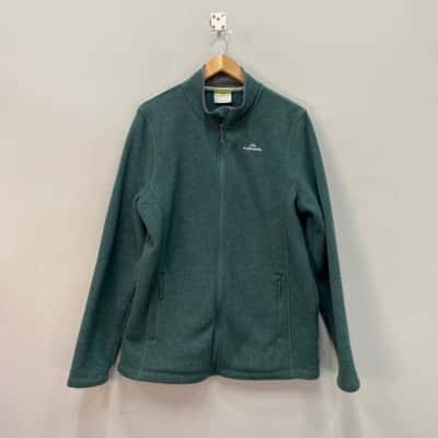 Kathmandu Mens  Size L Polatec Knit Jacket Green / Grey 