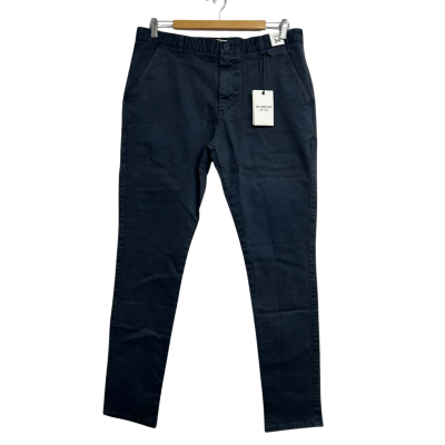 BNWT Academy Brand Mens Size 34 Navy Blue Pants