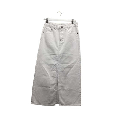 ROSEBULLET Womens Size 8 White Denim Skirt