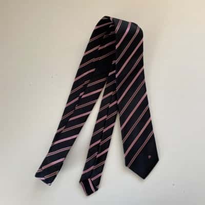 Pierre Cardin Black Red Striped Ties 