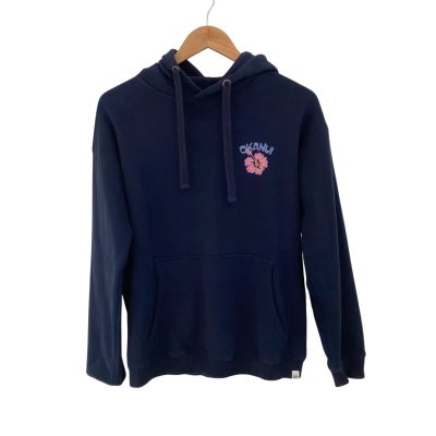 Okanui Womens  Size XS Hoodie Navy Blue 