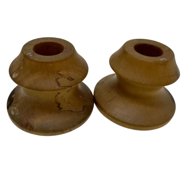 Handmade Turned Candle Holders Made From Australian Blackheart Sassafras Wood