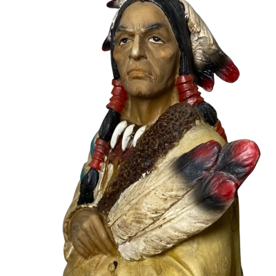 Native American resin statue 21 inches