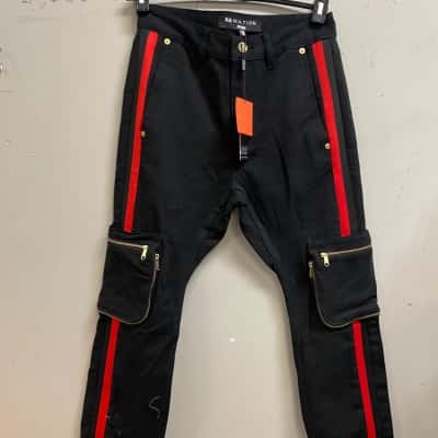 BNWT PE Nation Womens 'Black Warrior' Jeans, Size 24 (10-12 Aus)  