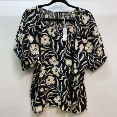 SUZANNEGRAE Womens Size 12 Blouse Floral 