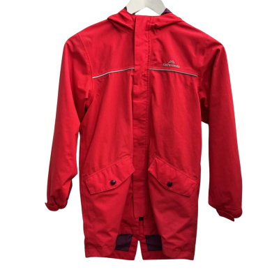 Kathmandu Kids  Size 10 hooded weatherproof Jackets Neon Red 