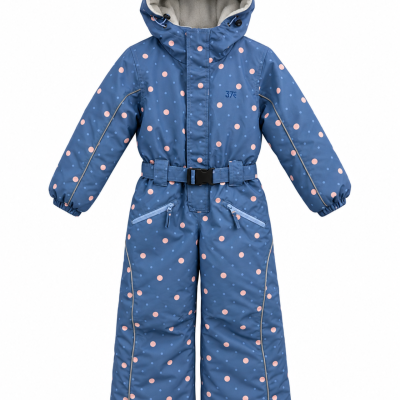 37° South Kids Blue Polka Dot Snow Ski Suit – Size 6