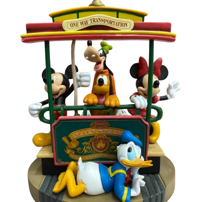 Disney Parks Mickey & Friends on Trolly Figurine