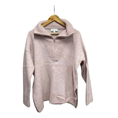 Witchery Womens  Size L Quarter Zip Jumper Pink  