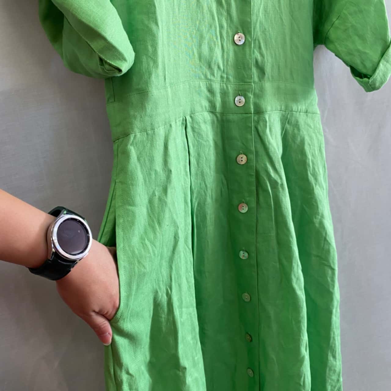 chinese dress ladies Second-Hand Witchery Sandy Linen Structured Safari Dress Size 8 – SwapUp main image 0
