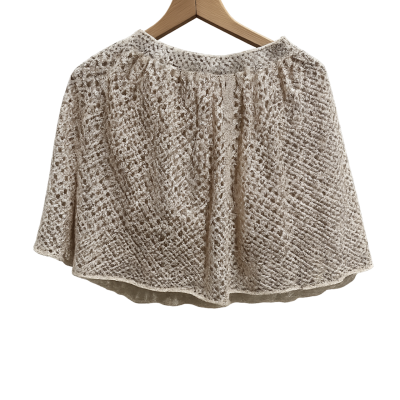 Sass & Bide The Last Dance Knit Skirt Size XS Natural 