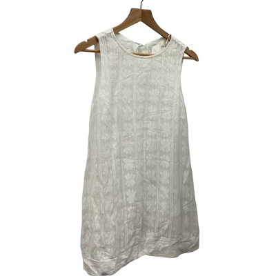 The Fated Womens 6 Mini Dress White 100% Cotton