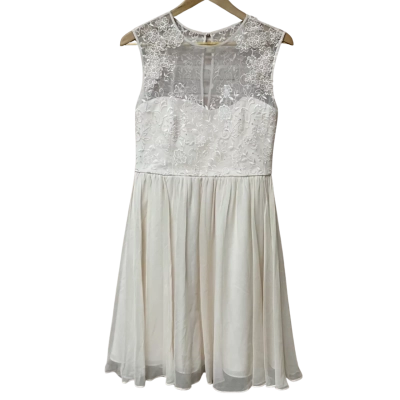 BNWT Forever New Womens Size 12 Dress Peach / Pearl 
