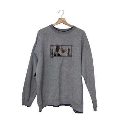 Retro M & C Sport Size XXL Crew Neck Jumper Grey 