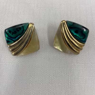  Womens Retro Earrings with Paua Shell