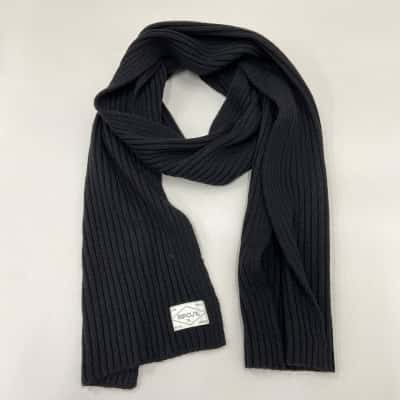 Rip Curl - Mens Black Knit Scarf - Size (Approximate: 160 x 24 cm)