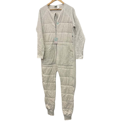  Womens Ergo Pouch Size 14 / 16 Long Sleeve Jumpsuit Cream / Grey 