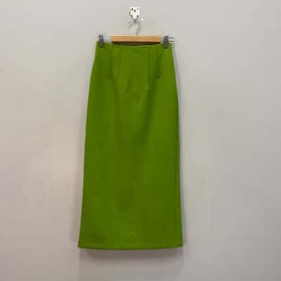 Zara Womens  Size XS Pencil Skirt Green 