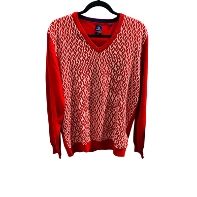 Van Heusen Womens  Size XL Sweatshirt Red / White 