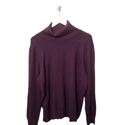 Andrew Marc Mens  Size XXL Turtleneck Jumper Purple 